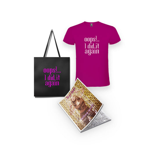 Bundle de l'album "Oops.!... I did it again" de Britney Spears. Édition limitée collector. Disponible le 29 août.